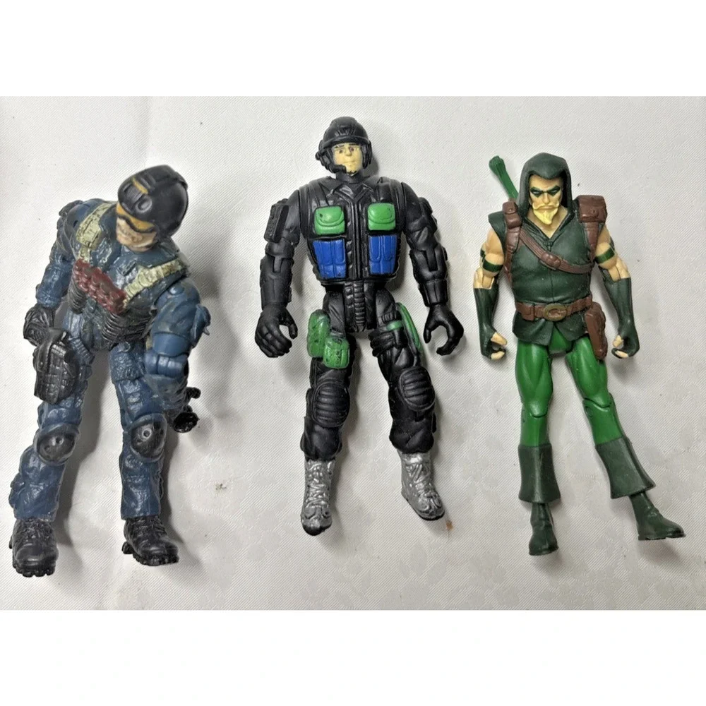 Military Action Figures Lot of 7 GI Joe Style Army Toys - Picture 3 of 5